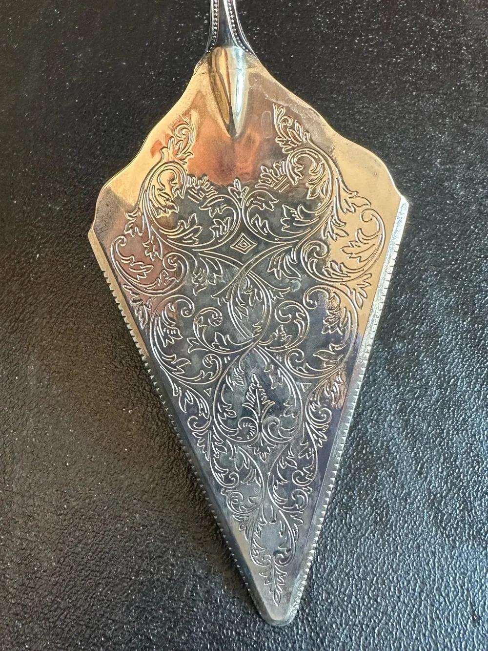 Vintage Silver Plated Pie Server Stamped Italy